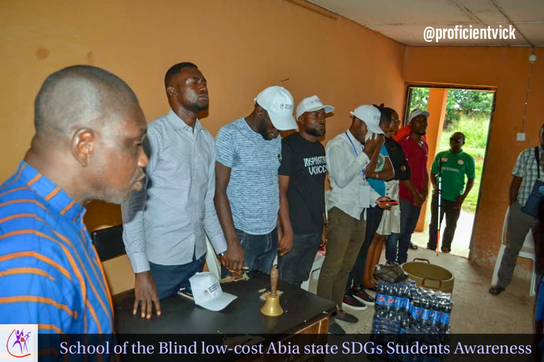 YERF VISIT TO THE SCHOOL OF THE BLIND @ LOCUST UMUAHIA ABIA STATE
