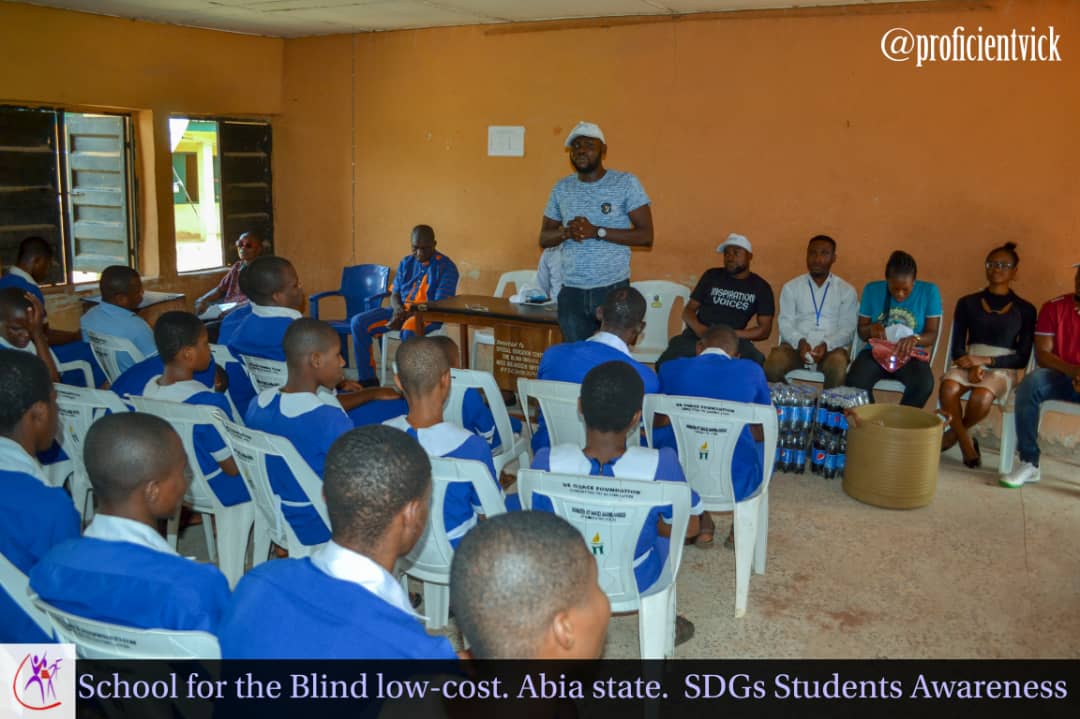YERF VISIT TO THE SCHOOL OF THE BLIND @ LOCUST UMUAHIA ABIA STATE