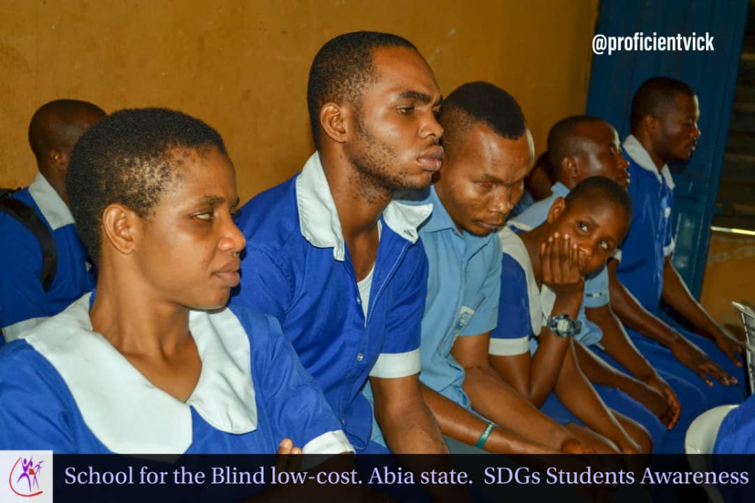 YERF VISIT TO THE SCHOOL OF THE BLIND @ LOCUST UMUAHIA ABIA STATE