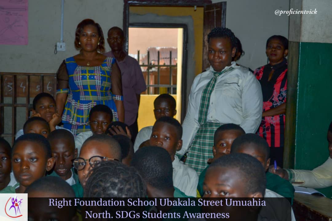 YERF SCHOOLS OUTREACH ON SDGs. @ Right Foundation Secondary School Umauhia