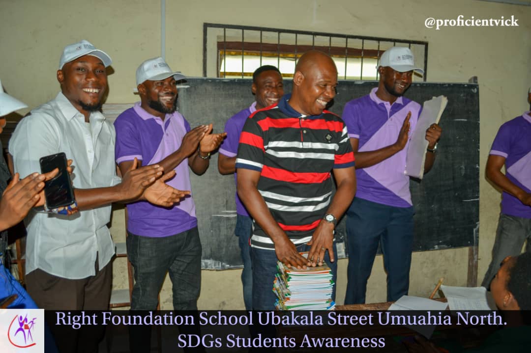 YERF SCHOOLS OUTREACH ON SDGs. @ Right Foundation Secondary School Umauhia